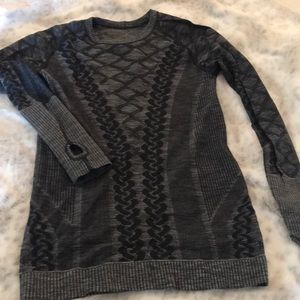 Gray athletic lululemon long sleeve
